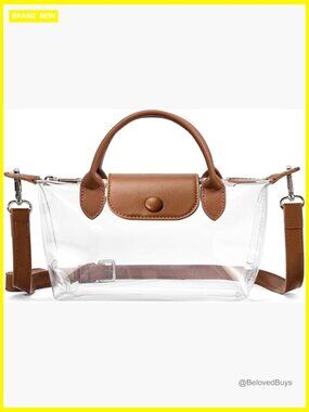 Stadium Approved Clear Crossbody Purse Concert Sports Event Bag